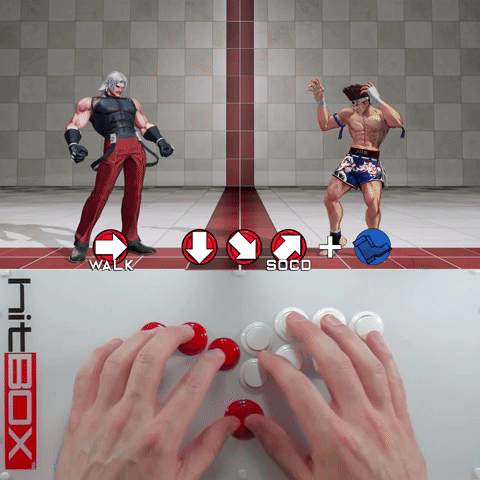 HB - KOFXV - Rugal - Dark Barrier - SOCD Walk F-H