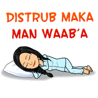 Dont Disturb Sticker by Chiragh Baloch