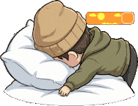 Sleepy Good Night Sticker