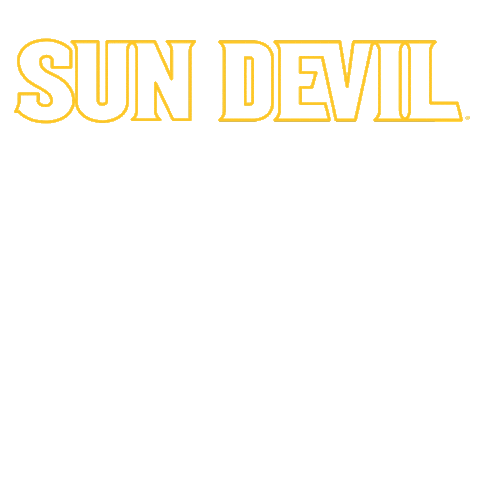 Sun Devils Sticker Sticker by Arizona State University