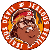 Flame Jd Sticker by Jealous Devil Charcoal