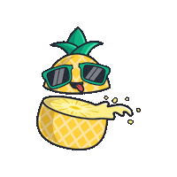 five_pineapples silly joke high joker Sticker