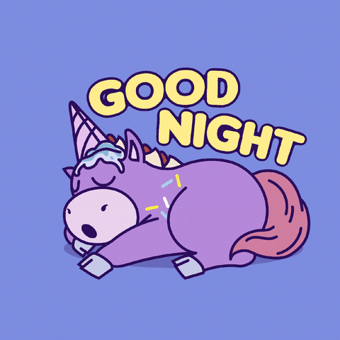 Good Night Sleeping GIF by Crypto Unicorns