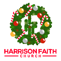 Christmas Wreath Sticker by Harrison Faith