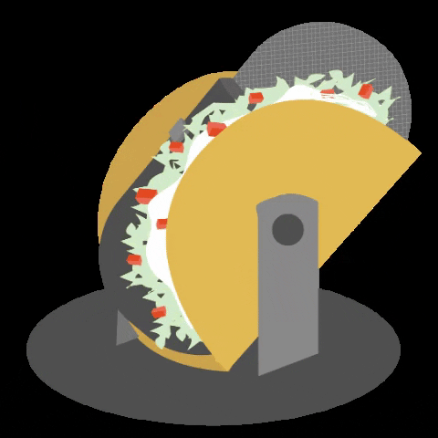 cronkitenewsdigital giphygifmaker giphyattribution taco microphone GIF