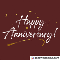 Happy Anniversary Wedding GIF by sendwishonline.com