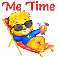 Chilling Mental Health Sticker by Lucas and Friends by RV AppStudios