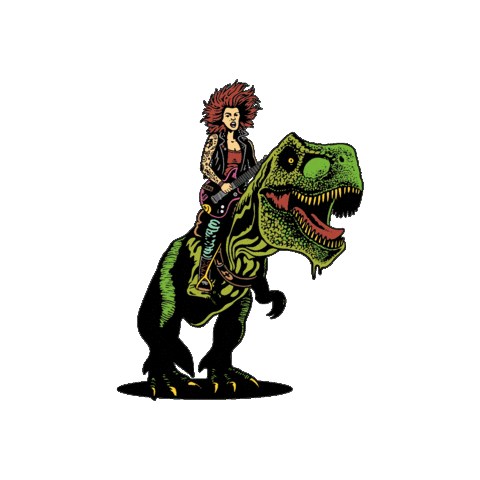 T-Rex Festival Sticker by RuhrpottRodeo