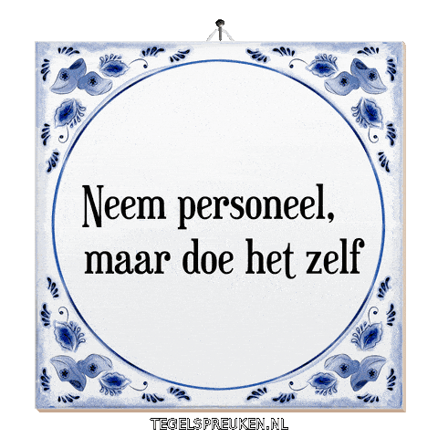 Focus Teamwork Sticker by Tegelspreuken.nl