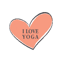 I Love Heart Sticker by Holy Yoga