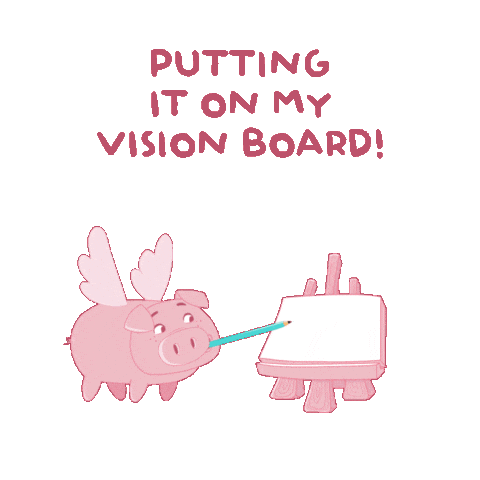 Flying Pig Sticker by PositivelyPigasus