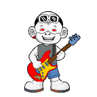 Rock Smile Sticker by Zhot