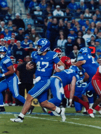 Byu Football Bear GIF by BYU Cougars