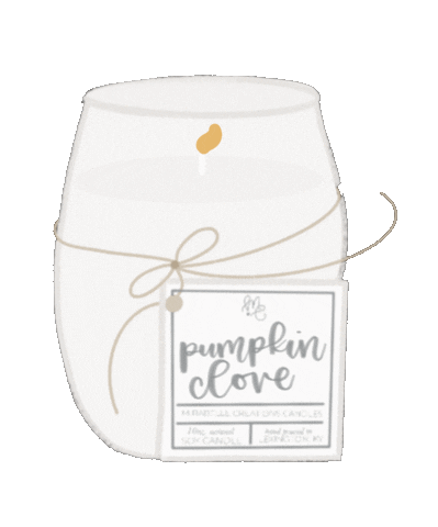 MirabelleCreations giphyupload pumpkin candle mirabellecreations Sticker