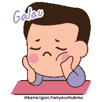 kenangan_hanyauntukmu sad boy bff kopi Sticker