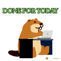 Log Off Out Of Office Sticker by WorkBeaver