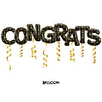 balloom celebration birthday stars gold Sticker
