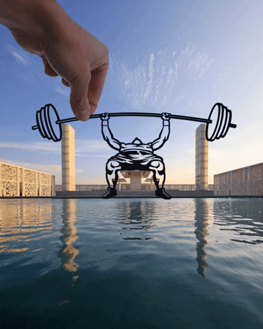 paperboyo gym sweat weightlifter paperboyo GIF