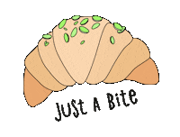 elenamaximova eat bite meal croissant Sticker