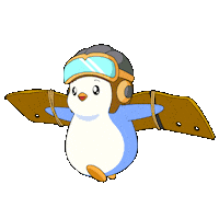 Run Running Sticker by Pudgy Penguins