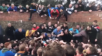 Annual Royal Shrovetide Soccer Match Kicks Off in Derbyshire