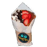 GoWaffles sweet spin delicious dessert Sticker