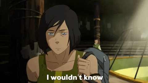 KiranQ1 korra legend of korra the legend of korra i wouldnt know GIF