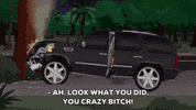 tiger woods crash GIF by South Park 