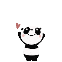 BullesdeClim love heart amor panda Sticker
