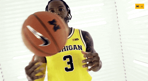 Go Blue Michigan Basketball GIF by Michigan Athletics