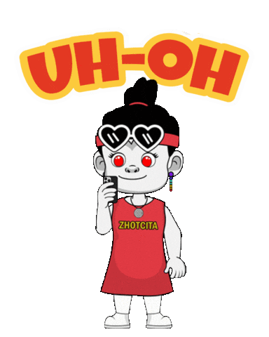 Shocked No Way Sticker by Zhotcita