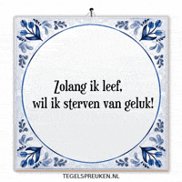 Geluk Genieten GIF by Tegelspreuken.nl