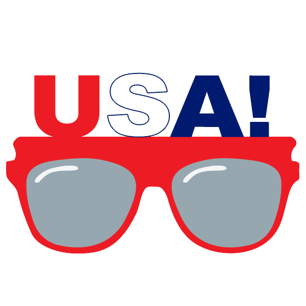 Usa Sunglasses Sticker by LPGA