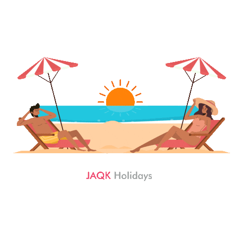 Beach Hello Sticker by LuxuryVillaNorthGoa
