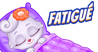 Tired French Sticker by Lucas and Friends by RV AppStudios