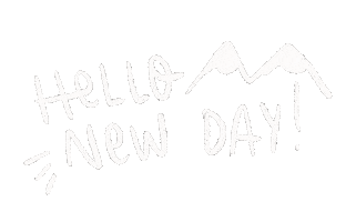New Day Hello Sticker