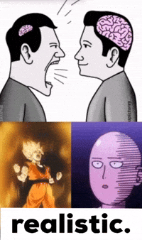 Saitama Vs Goku GIF