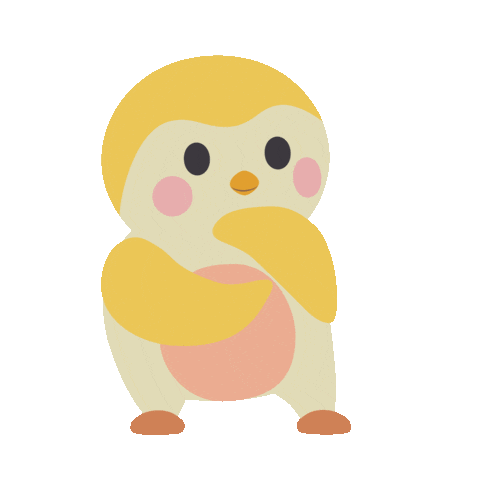 Penguin Wondering Sticker by Finch Care