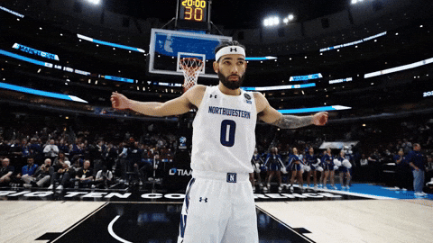 College Basketball Wildcats GIF by Northwestern Athletics