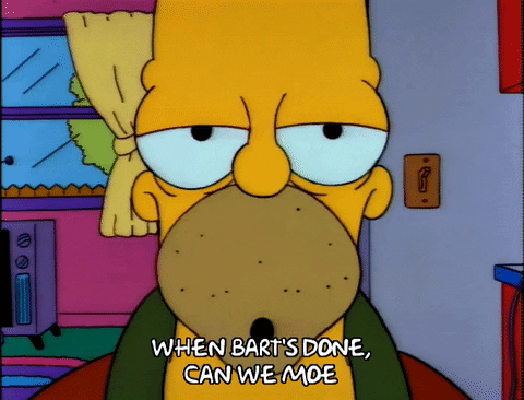 Tired Season 3 GIF by The Simpsons