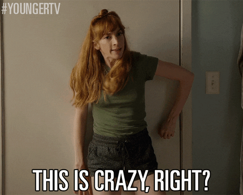 this is crazy tv land GIF by YoungerTV