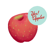 yesapples apple apples yesapples Sticker
