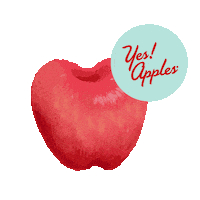 yesapples apple apples yesapples Sticker