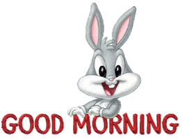 Good Morning Rabbit Sticker