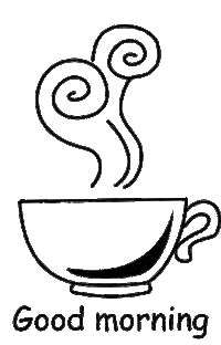 Good Morning Coffee Sticker by Renana's Kitchen