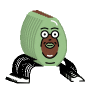 Avocado Sticker by Zdrowostki