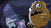 Scared Earthquake GIF by The Lunartics