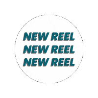 White Blue Reel Sticker by Impreg GmbH