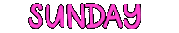 Happy Sunday Pink Sticker
