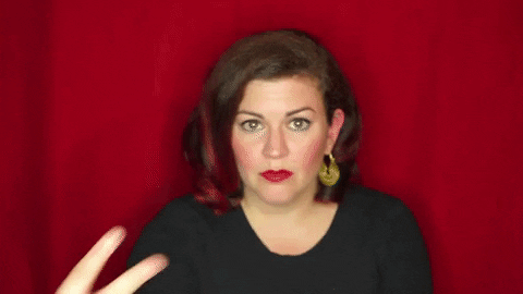 christinegritmon giphygifmaker red i see you iseeyou GIF